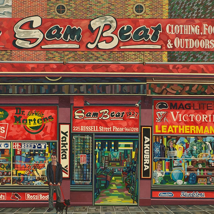 Cathy Drummond, Sam Bear's (detail), 2013, oil on linen, 102 x 137cm