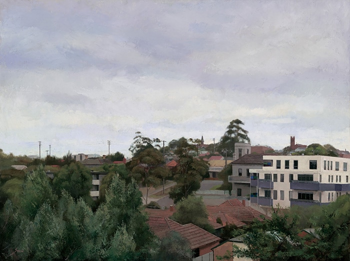 Alexandra Sassé, A Quiet Day in Northcote, 2016, oil on canvas, 65 x 85cm